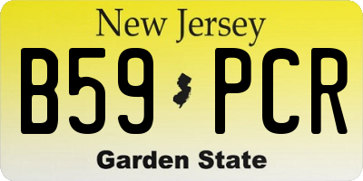 NJ license plate B59PCR