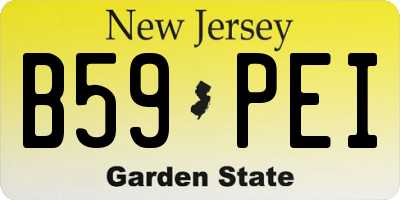 NJ license plate B59PEI