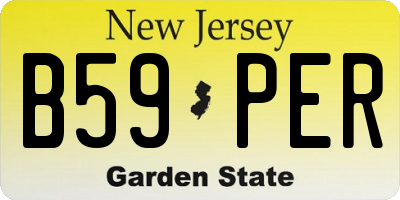 NJ license plate B59PER