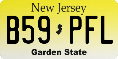 NJ license plate B59PFL