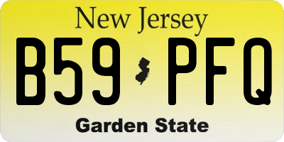 NJ license plate B59PFQ