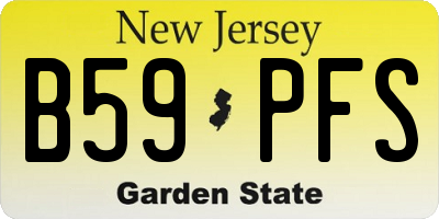 NJ license plate B59PFS