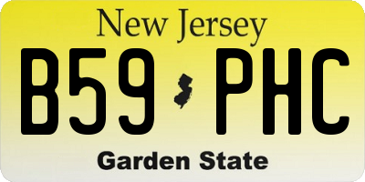 NJ license plate B59PHC