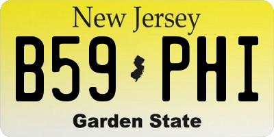 NJ license plate B59PHI