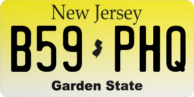 NJ license plate B59PHQ