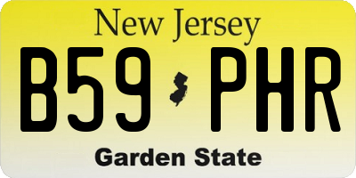 NJ license plate B59PHR