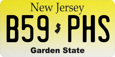 NJ license plate B59PHS