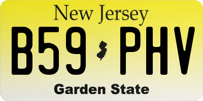 NJ license plate B59PHV