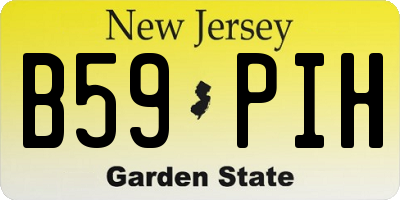 NJ license plate B59PIH