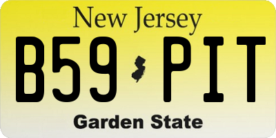 NJ license plate B59PIT