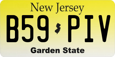 NJ license plate B59PIV