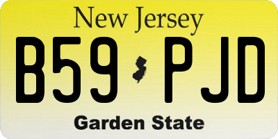 NJ license plate B59PJD