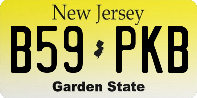 NJ license plate B59PKB