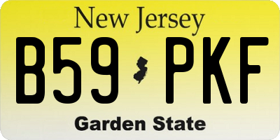 NJ license plate B59PKF