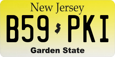 NJ license plate B59PKI