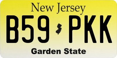 NJ license plate B59PKK