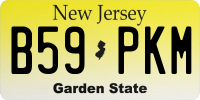 NJ license plate B59PKM