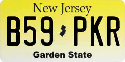 NJ license plate B59PKR