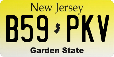 NJ license plate B59PKV