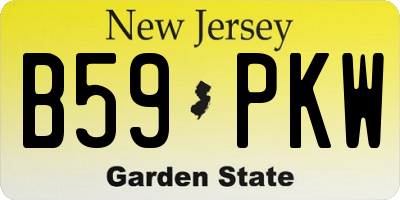 NJ license plate B59PKW