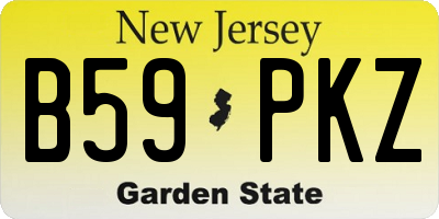 NJ license plate B59PKZ