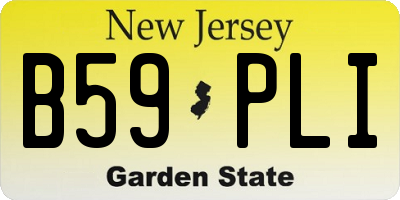NJ license plate B59PLI