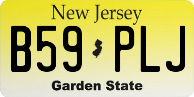 NJ license plate B59PLJ