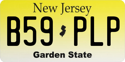NJ license plate B59PLP