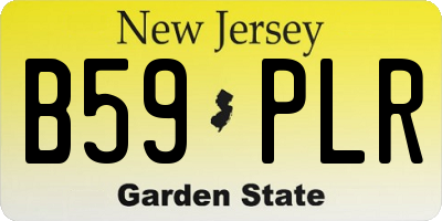 NJ license plate B59PLR