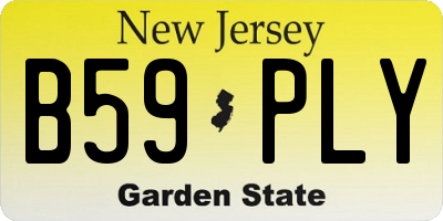 NJ license plate B59PLY