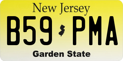 NJ license plate B59PMA