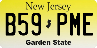 NJ license plate B59PME