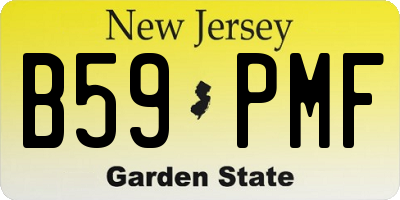 NJ license plate B59PMF
