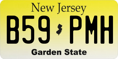 NJ license plate B59PMH