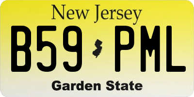NJ license plate B59PML
