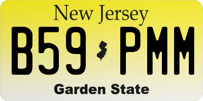 NJ license plate B59PMM