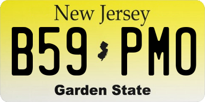 NJ license plate B59PMO