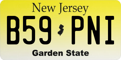 NJ license plate B59PNI