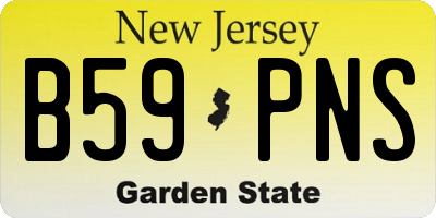 NJ license plate B59PNS