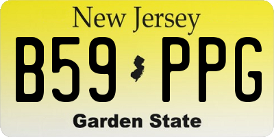 NJ license plate B59PPG