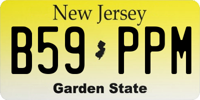 NJ license plate B59PPM