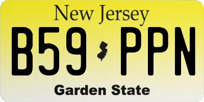 NJ license plate B59PPN
