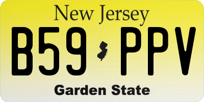 NJ license plate B59PPV
