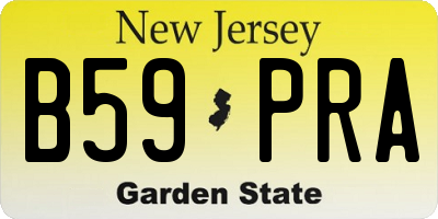 NJ license plate B59PRA