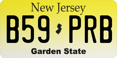 NJ license plate B59PRB