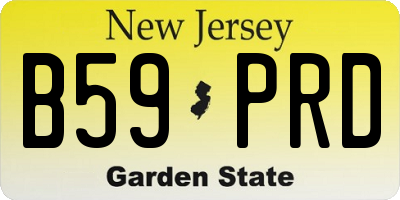 NJ license plate B59PRD
