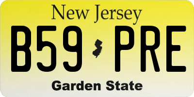 NJ license plate B59PRE