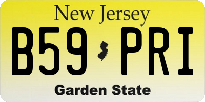 NJ license plate B59PRI