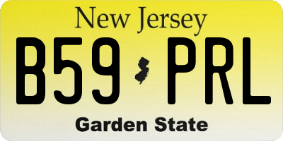 NJ license plate B59PRL
