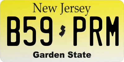 NJ license plate B59PRM
